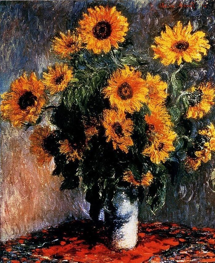 Claude Monet Sunflowers